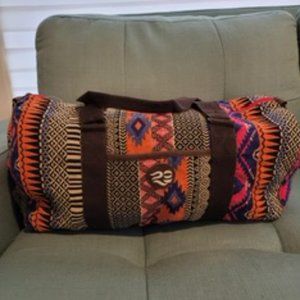 Pink brown sport bag